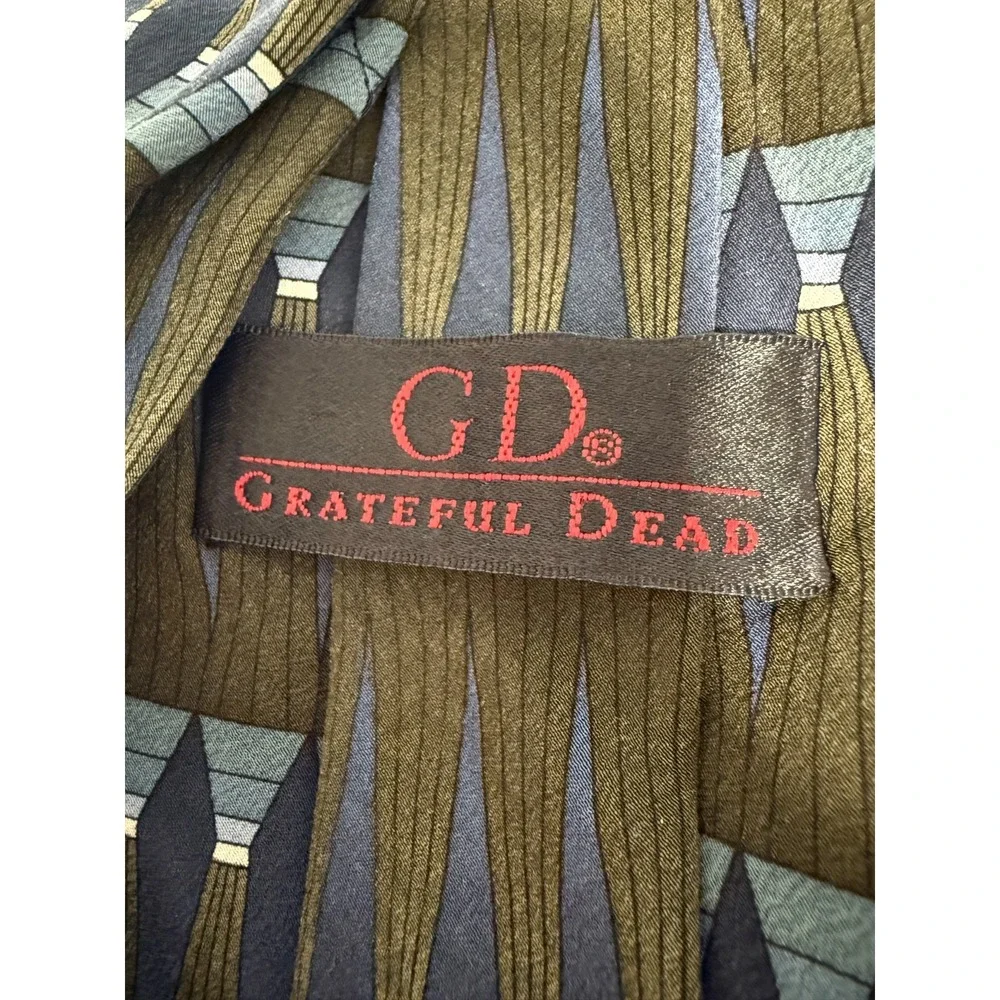 Vintage 1996 Grateful Dead 100% Silk Smokestack Lightnin' Ninth Set Mens Necktie